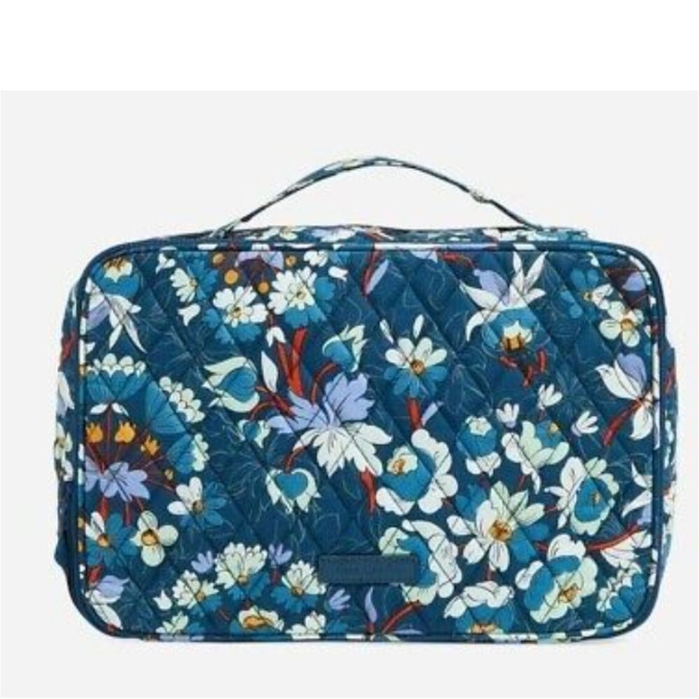 New VERA BRADLEY Brush & Blush Makeup Case Floral Bursts NWT